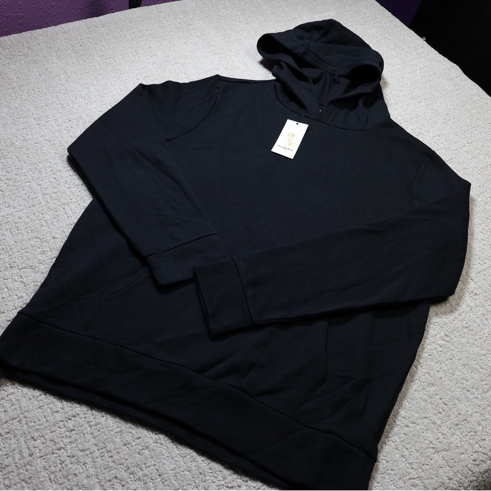 Goodfellow & Co Mens Every Wear Fleece Hoodie Black Size L NWT